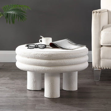 Rashida 13.5" Contemporary Minimalist Curvy Low Accent Table - JONATHAN Y